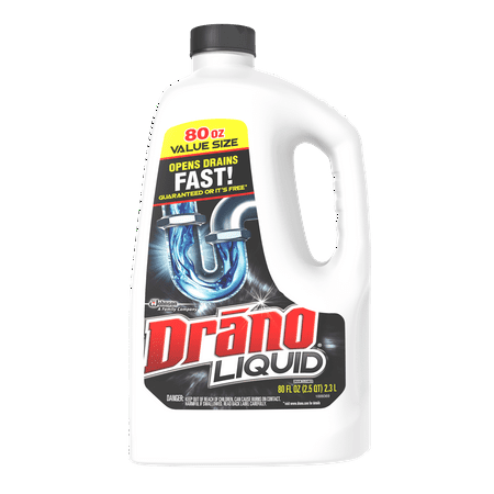 Drano Liquid Drain Cleaner, 80 oz