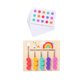 thumbnail image 4 of Juego de lógica Montessori para combinar colores y formas, juguetes de aprendizaje, tobogán 5 colores, 4 of 9