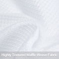 thumbnail image 5 of 3 Pieces Tier Curtain Valance Set, Waffle Weave Textured Rod Pocket Curtain Valance, 5 of 8