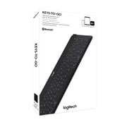 Logitech Keys-To-Go Super-Slim and Super-Light Bluetooth Keyboard for iPhone, iPad, and Apple TV, Black