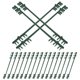 thumbnail image 2 of 20PCS Greenhouse Frame Pipe Clips, Durable Gardening Connectors for Plant Support, Weather Resistant Cane Connectors for Round Pipes, 2 of 4
