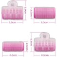thumbnail image 4 of Rizadores de pelo SelfGrip de nailon con pinzas de plástico, color rosa, tamaño grande., 4 of 5