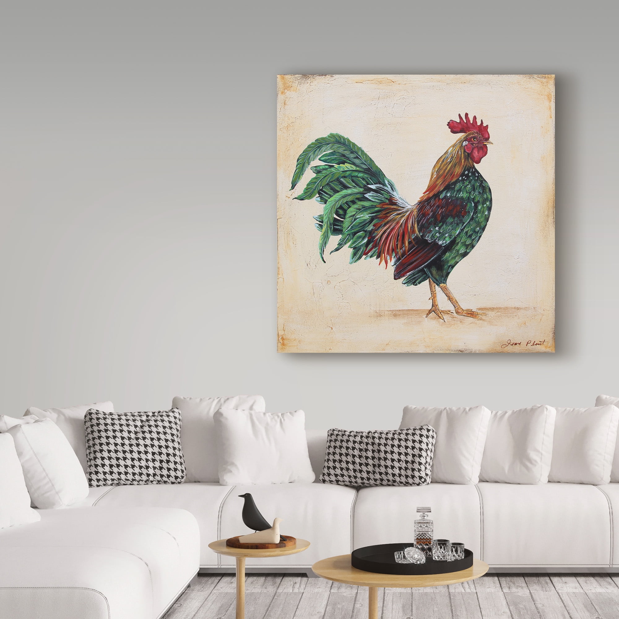 Trademark Fine Art 'Rooster 7' Canvas Art by Jean Plout