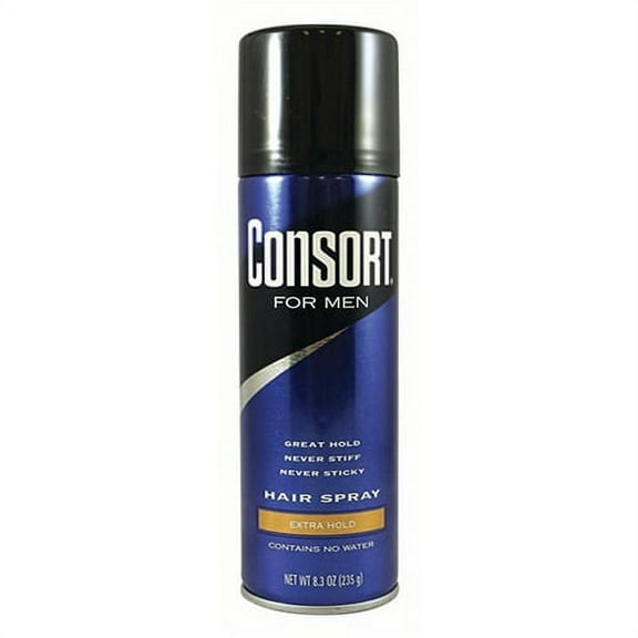 Consort Extra Hold Hair Spray Aerosol for Men, 8.30 Oz, 3 Pack