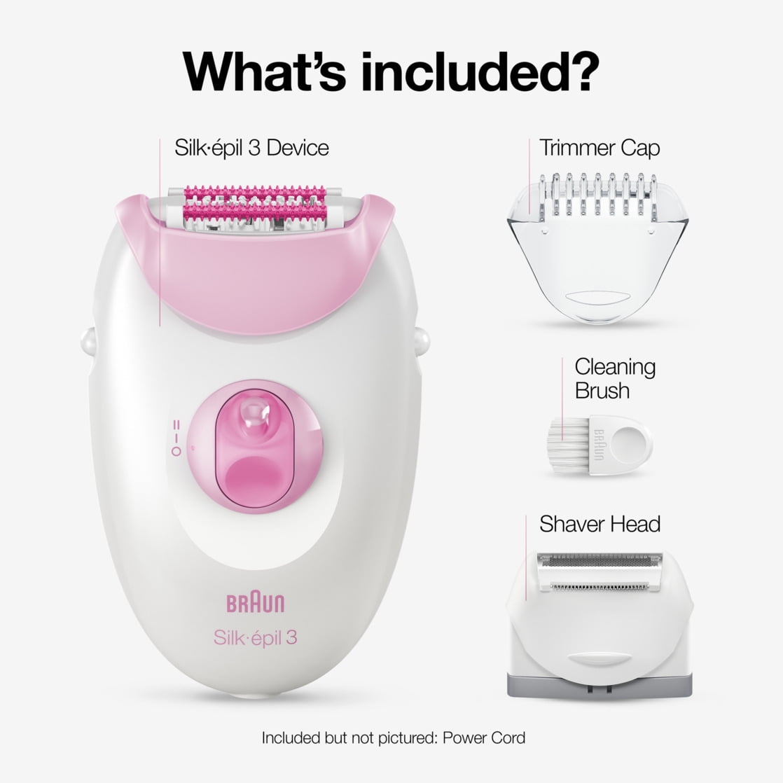 Braun Silkepil 3 3270, Epilator for Women for LongLasting