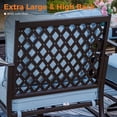 thumbnail image 6 of Sophia&William 9 Seat Outdoor Patio Furniture Set Metal Conversation Set with Coffee Table & 5.75" Extra Thick Cushions & 4 Chairs, Blue, 6 of 7