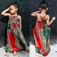 thumbnail image 4 of TOOYOU Girls Dresses Summer Toddler Baby Dashiki Backless African Sleeveless Dress Dress Sweet Girl Skin Friendly Sundress ,Size 12-18 Months , Multi-Color, 4 of 4