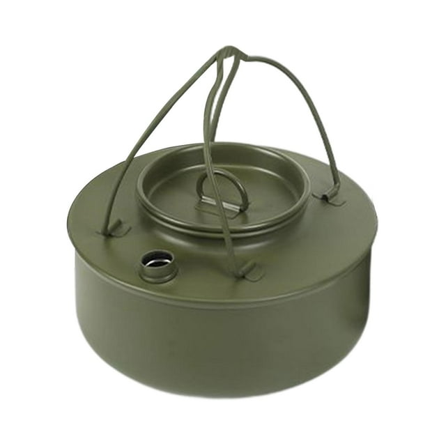 Camping Kettle Teapot Camping Pot Cookware Outdoor Kettle for Backpacking RV Green