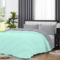 thumbnail image 4 of D.N.G. BEDDINGS 3 Piece Luxury Reversible Diamond Pattern Comforter Set Premium Super Soft, All Season 800 TC, 100% Egyptian Cotton Oversized Super King Size Aqua Blue-Silver Color, 4 of 6
