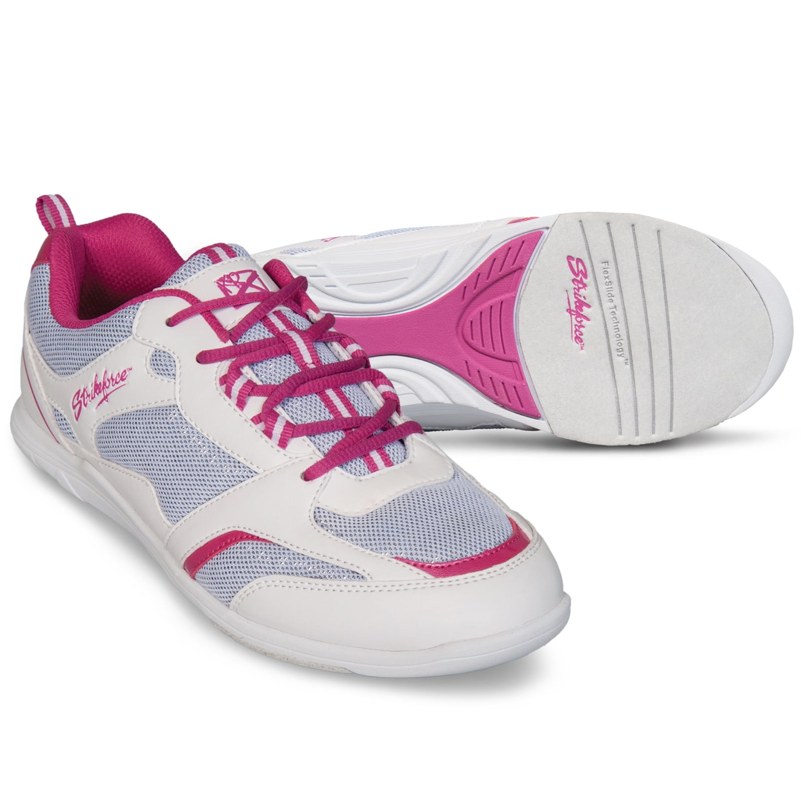 Strikeforce Women's Spirit White/Fuchsia Bowling Shoe
