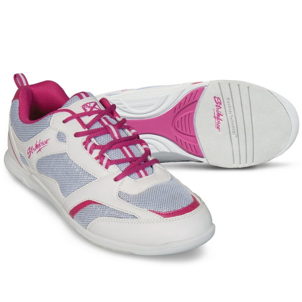 Strikeforce Women's Spirit White/Fuchsia Bowling Shoe