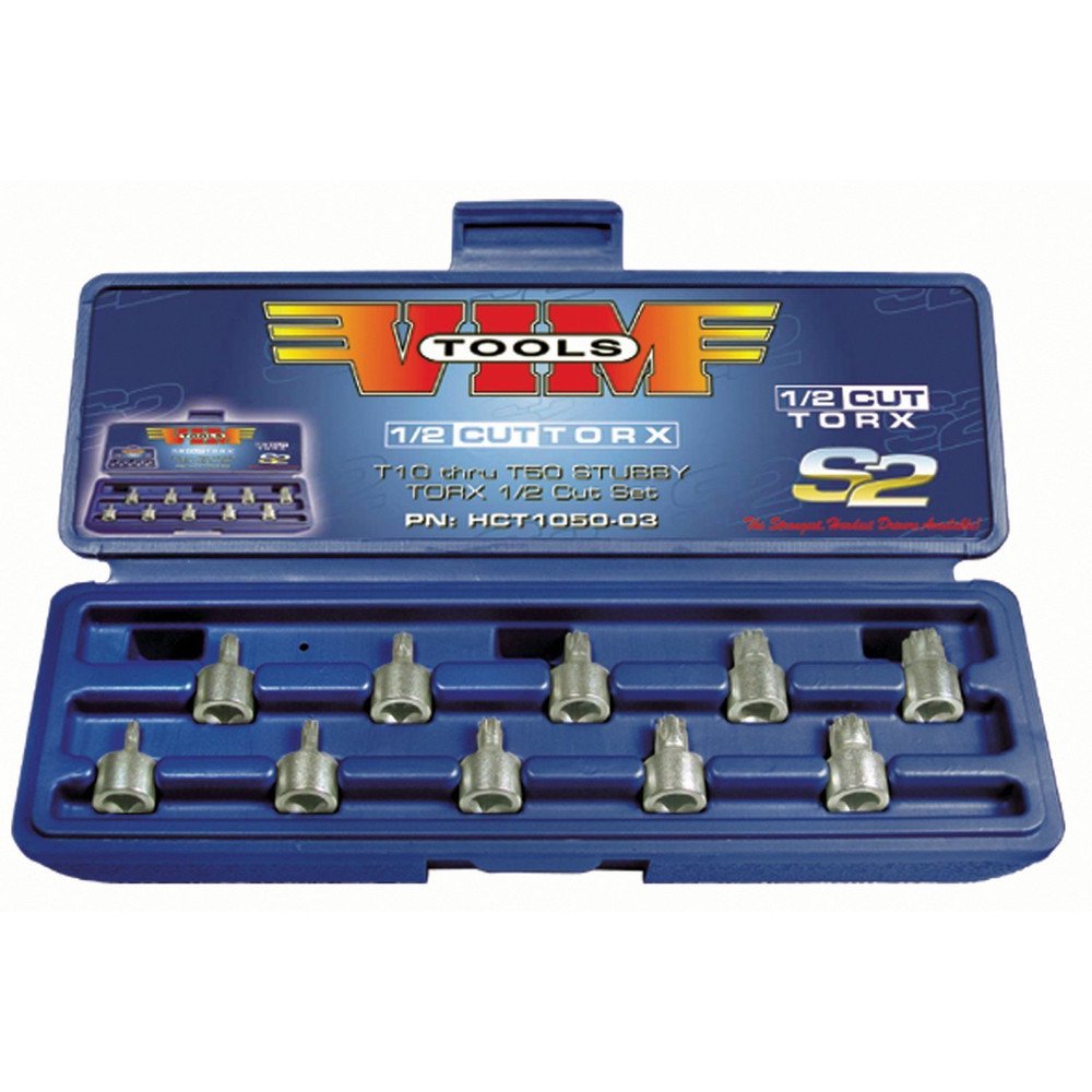 VIM Tool HCT105003 10Piece Stubby Half/Cut Torx Driver Set Walmart