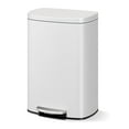 thumbnail image 1 of Step-on Stainless Steel Kitchen Trash Can - 13 Gal / 50 L Large Capacity, Rustproof Metal Garbage Bin with Soft Close Lid, Removable Inner Bucket & Rear Handle, 1 of 7