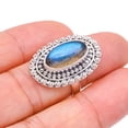 thumbnail image 2 of StarGems&reg; Natural Labradorite Handmade 925 Sterling Silver Ring 7 F2678, 2 of 6