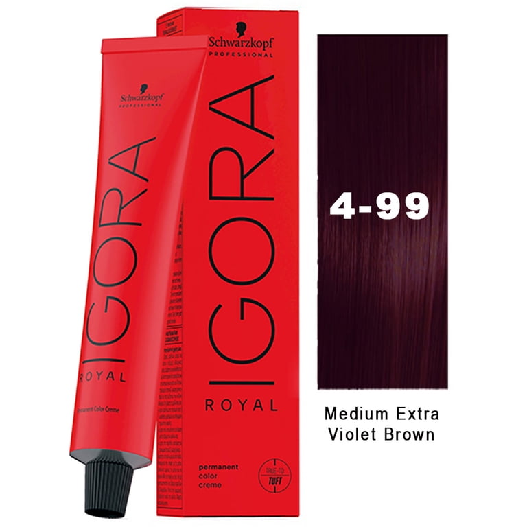 Schwarzkopf Igora Royal Permanent Hair Color Creme Dye 4-99 Medium