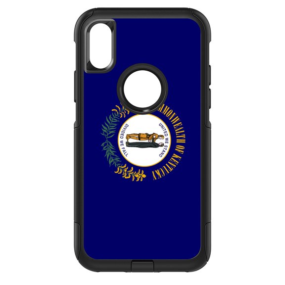 DistinctInk Custom SKIN / DECAL compatible with OtterBox Commuter for iPhone XR (6.1" Screen) - Kentucky State Flag - US State Flag
