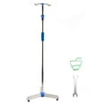 thumbnail image 2 of IV Bag Pole, Removable Design IV Stand Pole Thick Rod Regulable Height Stainless Steel  for Clinics for Hospitals, 2 of 7