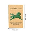 thumbnail image 3 of Eespoir 2026 Lucky Decoration, Good Luck Charm, Fortune Ornament, for Home, Office, Car, Gift, New Year, Spring Festival, Symbol of Good Wishes(Green), 3 of 4