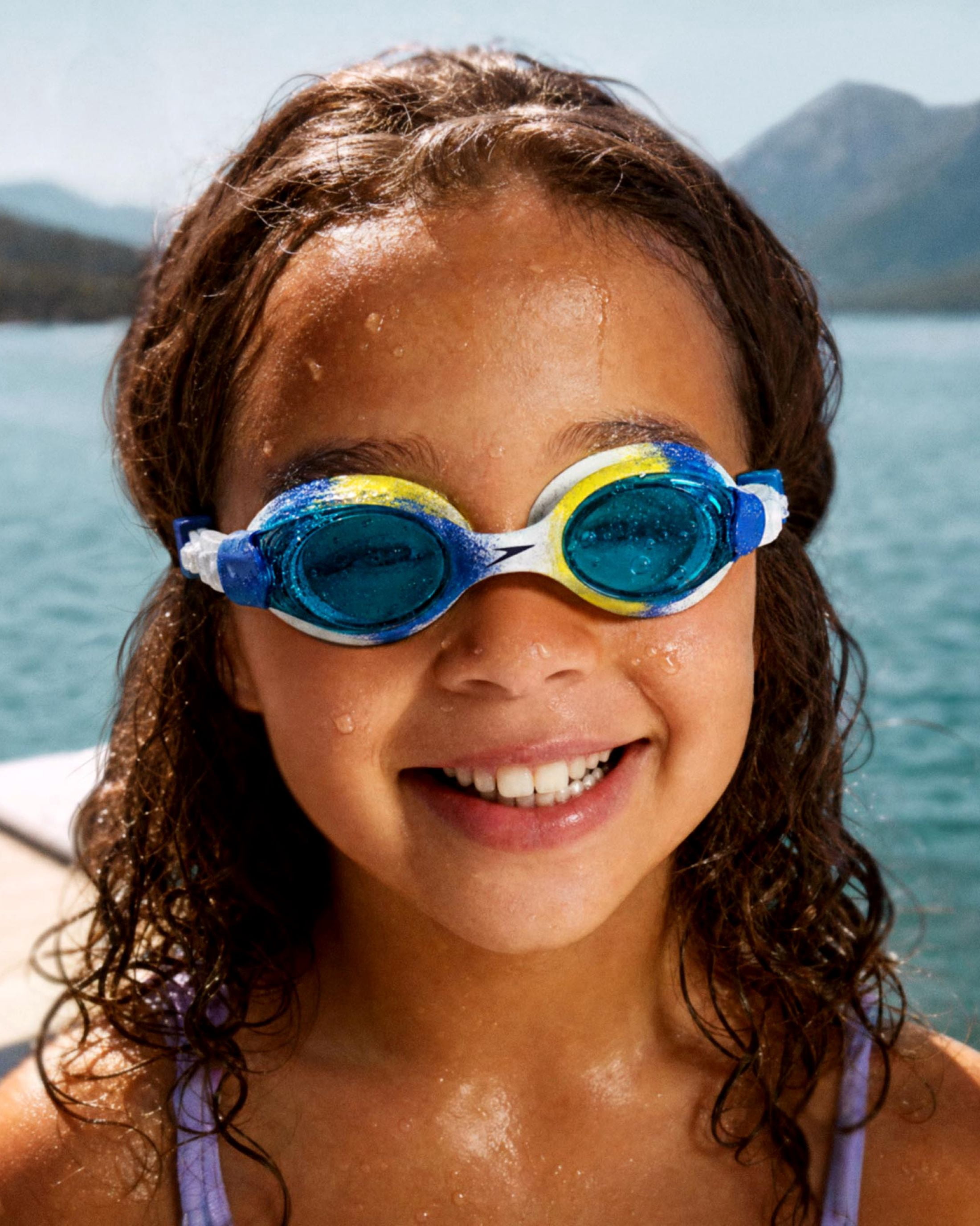 (2 pack) Speedo Kids Clipper Swim Goggle, Soft Fit with Anti‑Fog and UV Protection, Ages 3–6