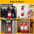 thumbnail image 3 of 2 Pack ABC Dry Chemical Fire Extinguishers, 2.5 lb 1A:10B:C Rating for Home, Vehicle, Boat, Quick Release Handle, Compact & Portable Dry Powder Extin, 3 of 8