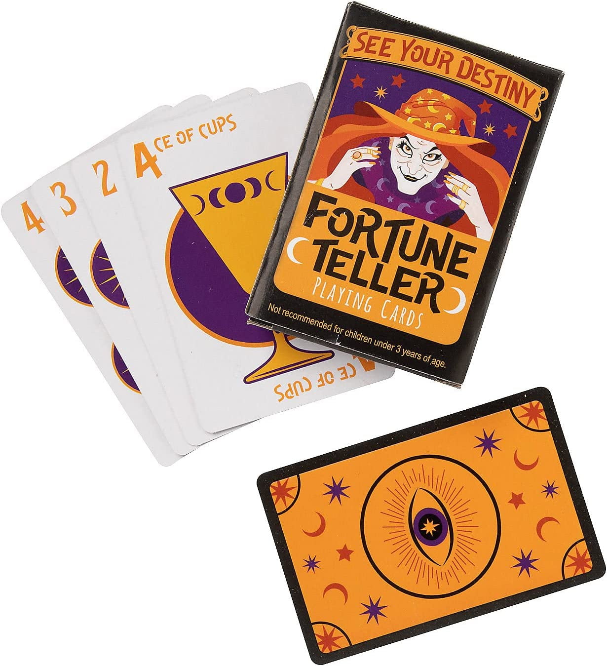 Halloween Fortune Teller Playing Cards 12 Pieces