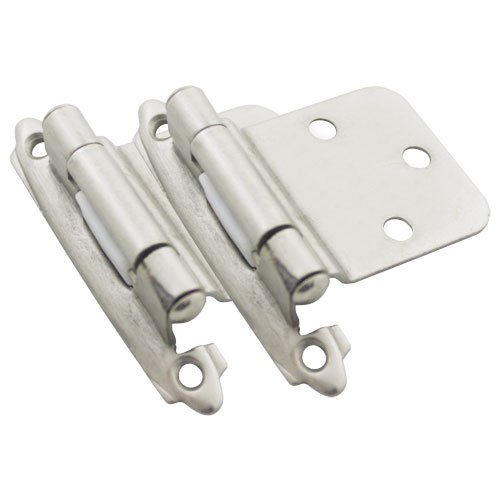 Cosmas 17990 Sn Satin Nickel Cabinet Hinge Variable Overlay With