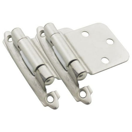 Cosmas 17990 Sn Satin Nickel Cabinet Hinge Variable Overlay With