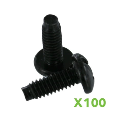 Liberty Cabinet Screws Navepoint 12-24 Pan Phillips Pilot Point Screws For Rack Mount Server Shelves Cabinets 3/8 Inch, Set Of 100 ()