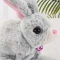 thumbnail image 4 of Realistic Walking Rabbit Toy Electronic Plush Rabbit Stuffed Rabbit Toy Kids Interactive Crawl Learning Toy NewYear Gift Yellow, 4 of 4