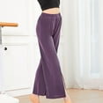 thumbnail image 7 of Plebaso Yoga Gym Pants for Women Casual Solid Color High Waist Split Wide Leg Pants Women's Loose Athletic Pants, 7 of 7