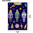 thumbnail image 3 of FMSHPON Christmas Nutcrackers Purple Blue Clipboard Hardboard Wood Nursing Clip Board and Pull for Standard A4 Letter 13x9 inches, 3 of 5