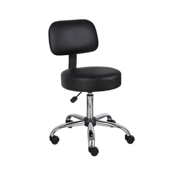 Nicer Furniture AP545-BK Medical Drafting Salon Stool Hydraulic Chair Cushion Tattoo Chair, Black