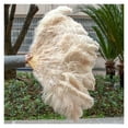 thumbnail image 7 of Feather Fan 13 Bones Big Hand Held Folding Blue Fan for Carnival Performance Dance Fans Party Stage Show Props, 7 of 7