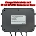 thumbnail image 2 of Banshee Lithium LiFePO4 12V 10A 3 Bay Charger Maintainer for Auto & Marine Applications, 2 of 8