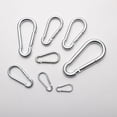 thumbnail image 4 of 8-pack small carabiners - spring carabiner in stainless steel f, 4 of 5