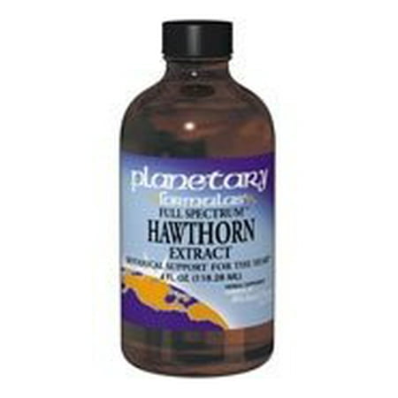 Hawthorn Herbal Supplement - Planetary Herbals Full Spectrum Hawthorn Liquid Extract Supplement, 4 Fluid Ounce