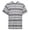Grey, variant on Victory Outfitters Men's Heather Short Sleeve Henley Grey Stripe XXL