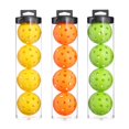 thumbnail image 2 of Pickleball Hanging Bucket Four Pack 40 Hole Pickleball 74Mm Injection Molded Pickleball Club Practice Pickleball, 2 of 7