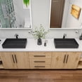 thumbnail image 5 of Pemberly Row Black Matte 24" Modern Rectangular Above Mount Ceramic Sink, 5 of 5