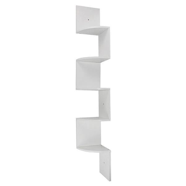5 Tier Corner Shelf Modern Wall Mounted Corner Shelf Unit Ideal for
