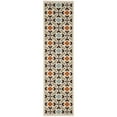 thumbnail image 6 of SAFAVIEH Veranda Branson Geometric Indoor/Outdoor Runner Rug, Cream/Terracotta, 2'3" x 12', 6 of 10