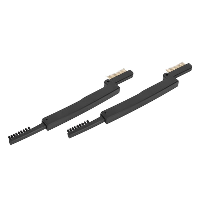 Peine de dientes de metal BuyWeek para cejas 2 piezas peine plegable de doble cara para pestañas separador de pestañas
