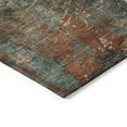 thumbnail image 5 of HomeRoots 618234 8 ft. Pale Aqua, Copper & Beige Round Abstract Washable Indoor & Outdoor Area Rug, 5 of 5