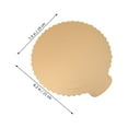 thumbnail image 2 of OULII 20Pcs Base for Cake Golden Round Paper for Transporting Cakes 19Cm, 2 of 4