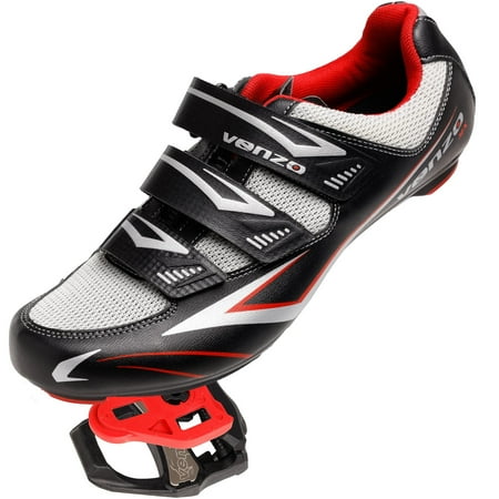 

Venzo Bicycle Men’s Road Cycling Shoes with Pedals Cleats Look Delta Compatible