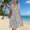 Dark Gray, variant on ClodeEU Women's All Over Print V-Neck Sleeveless Maxi Dress ,Beach Casual Tank Dress with Button-Front Detail White,Womens Plus XL