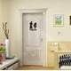 thumbnail image 4 of DIY extraíble hombre mujer baño inodoro baño WC señal, decoración para niños sala de estar decoración del hogar (negro 10), 4 of 5