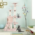 thumbnail image 2 of Gymax 56'' Cat Tree Kitten Pet Play House Furniture Condo Scratching Posts Ladder Beige, 2 of 10