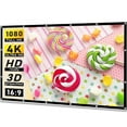 thumbnail image 1 of Projector Screen White Less Creases Soft High Density Portable Foldable ,Wrinkle-Free, 1 of 6