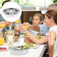 thumbnail image 2 of Assiette Alimentaire en Acier Inoxydable Plateau Alimentaire pour la Maison Assiette Compartimentée pour Enfants Assiette de Service pour la Maison, 2 of 8
